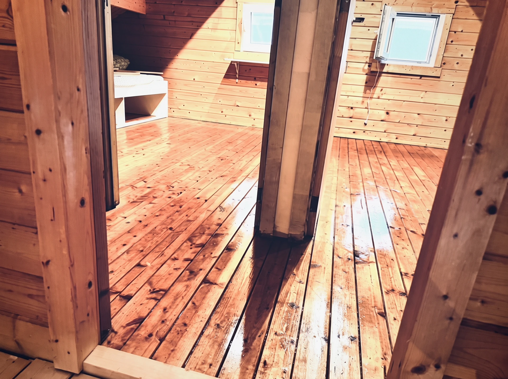 Licht in de hut